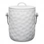 Ecology Speckle Compost Bin with Carbon Filter | Milk
