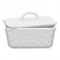 Ecology Speckle Butter Dish with Lid | Milk