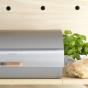 Ecology Provisions Stainless Steel & Acacia Bread Bin
