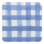 Ecology Ripe Coasters Blue Set of 4 | Gingham