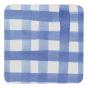 Ecology Ripe Coasters Blue Set of 4 | Gingham