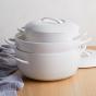Ecology Signature Casserole Tall 2L with Lid | White