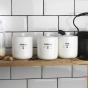 Ecology Staples Foundry Set of 3 Canisters 12cm x 15cm