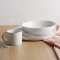 Ecology Dotto Dinner Bowl 21cm | Soba White