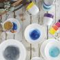Ecology Watercolour Ocean Teacup & Saucer | Blue