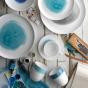 Ecology Watercolour 12 Piece Dinner Set Aqua