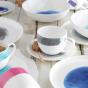 Ecology Watercolour Smoke Bone China Teacup & Saucer