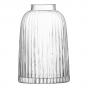 LSA Pleat Clear Vase H20cm