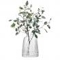 LSA Pleat Clear Vase H26cm
