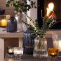 LSA Pleat Clear Vase H26cm