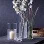 LSA Wicker Vase/Lantern 25cm | Clear