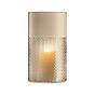 Lsa Wicker Vase/Lantern 25cm Taupe