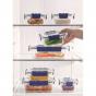 Lock & Lock Top Class Glass with Tritan Lid Rectangular | 630ml