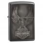 Zippo Harley Davidson Black Ice Eagle Logo Lighter
