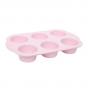 Wiltshire Silicone Muffin Pan 6 Cup Pink