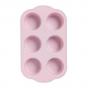 Wiltshire Silicone Muffin Pan 6 Cup Pink