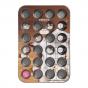 Wiltshire Two Tone Mini Muffin Pan 24 Cup | Pastel Pink 5x2cm / 2in x ½in