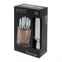 Stanley Rogers Black Acacia 6 Piece Knife Block | Acacia/Stainless Steel