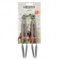 Wiltshire Silicone Tongs 18cm Set of 2 | White/Stainless Steel
