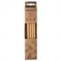 Wiltshire Reusable Bamboo Straws Pack of 4 | Brown