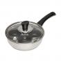 Wiltshire Soho 4 Cup Non-Stick Egg Poacher | Black 10.5x20x34cm
