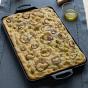 Lodge Seasoned Cast Iron Baking Pan | 15.5x10.5 Inch 