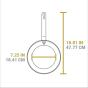 Lodge Seasoned Carbon Steel Skillet 10 Inch | 25cm