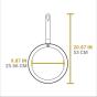 Lodge Seasoned Carbon Steel Skillet 12 Inch | 30.5cm