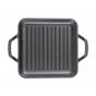 Lodge Chef Collection Cast Iron 11 Inch 28cm Chef Style Square Grill Pan