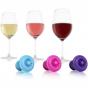 Vacu Vin Vacuum Wine Stoppers Pink/Blue/Purple (Set of 3)