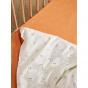 Linen House Smiles All Round Cot Quilt Cover | Sugar-Apricot