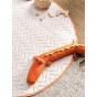 Linen House Smiles All Round Play Mat | Sugar-Apricot