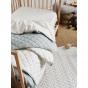 Linen House Smiles All Round 2-Piece Cot Fitted Sheet Set | Sugar-Smoke 