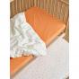 Linen House Smiles All Round 2-Piece Cot Fitted Sheet Set | Sugar-Apricot