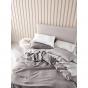 Linen House Nimes Linen Standard Pillowcase 48x74cm | Ash 
