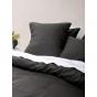 Linen House Nara European Pillowcase 65x65cm | Charcoal