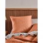 Linen House Isadora European Pillowcase 65x65cm | Brandy 