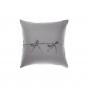 Linen House Nimes Linen European Pillowcase 65x65cm | Ash