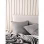 Linen House Nimes Linen European Pillowcase 65x65cm | Ash