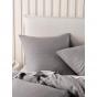 Linen House Nimes Linen European Pillowcase 65x65cm | Ash