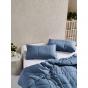 Linen House Nimes Linen Coverlet | Nightfall Blue