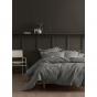 Linen House Deluxe Waffle Charcoal Quilt Cover Set | Double