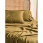 Linen House Nara Bamboo Cotton 400TC Sheet Set | Queen | Bronze