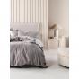 Linen House Nimes Linen Quilt Cover Set | Queen | Ash