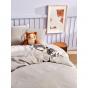 Linen House Nimes Linen Kids Quilt Cover Set | Double | Grey