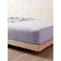 Linen House Nimes Linen Fitted Sheet 50cm | King | Lilac