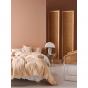 Linen House Nimes Linen Quilt Cover Set | King | Nude