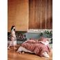 Linen House Nimes Linen Quilt Cover Set | King | Nude