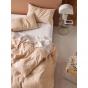 Linen House Nimes Linen Quilt Cover Set | Queen | Nude 