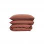 Linen House Nimes Linen Quilt Cover Set | Double | Rust